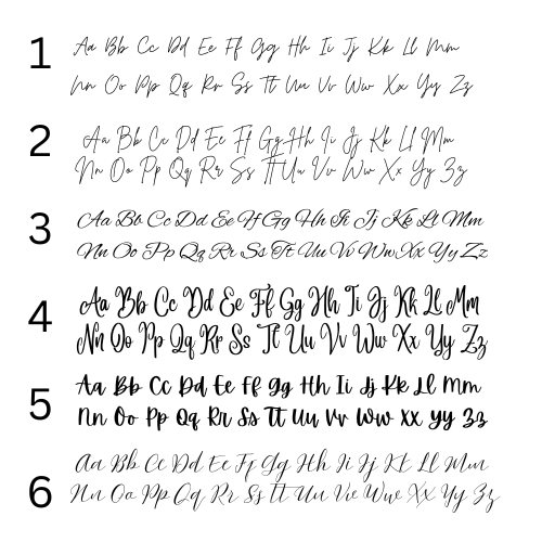Cutting Board - Choose Your Font