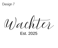 Last Name Wall Sign - Red Oak