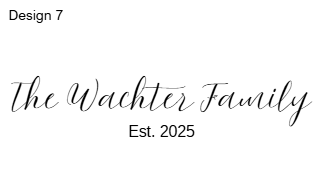 Last Name Wall Sign - Red Oak