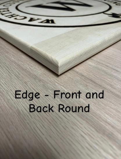 Last Name Wall Sign - Red Oak