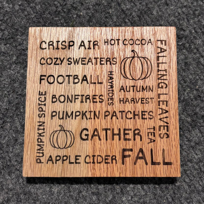 Fall Coasters - 4 pack