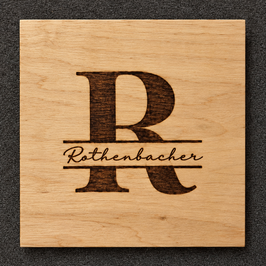 "Name" Wall Sign - Poplar