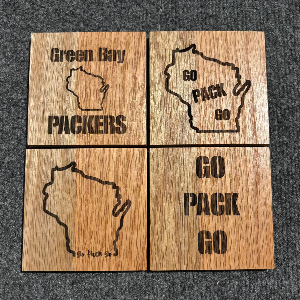 PACKERS Coasters - 4 pack