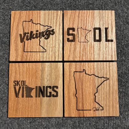 VIKINGS Coasters - 4 pack